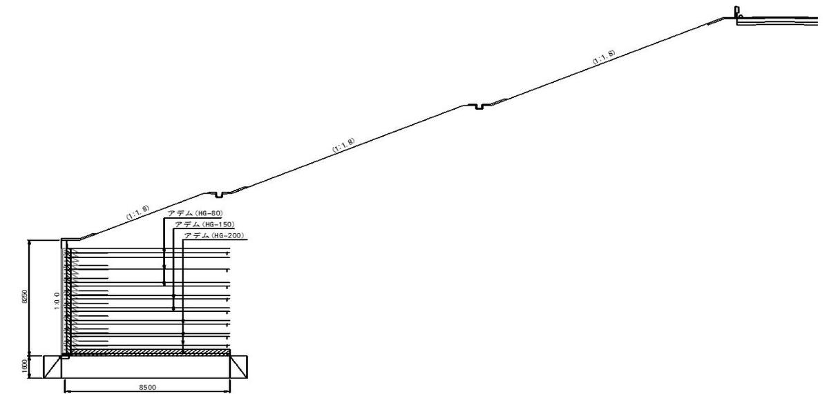 Ｒ１能越道小泉道路その18工事(断面図)