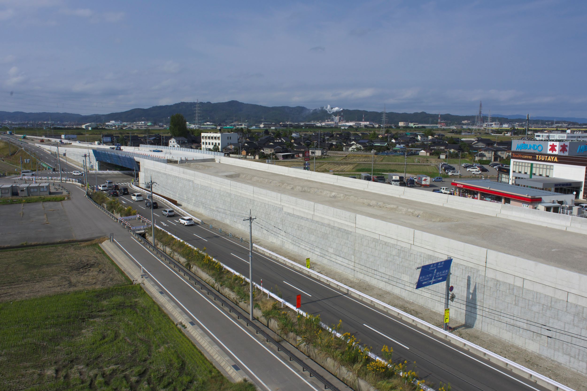 国道8号　坂東道路工事